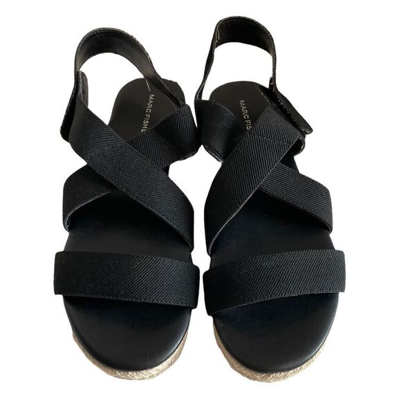 Black Sandals by Marc Fisher, Size 10 - Picture 1 of 8